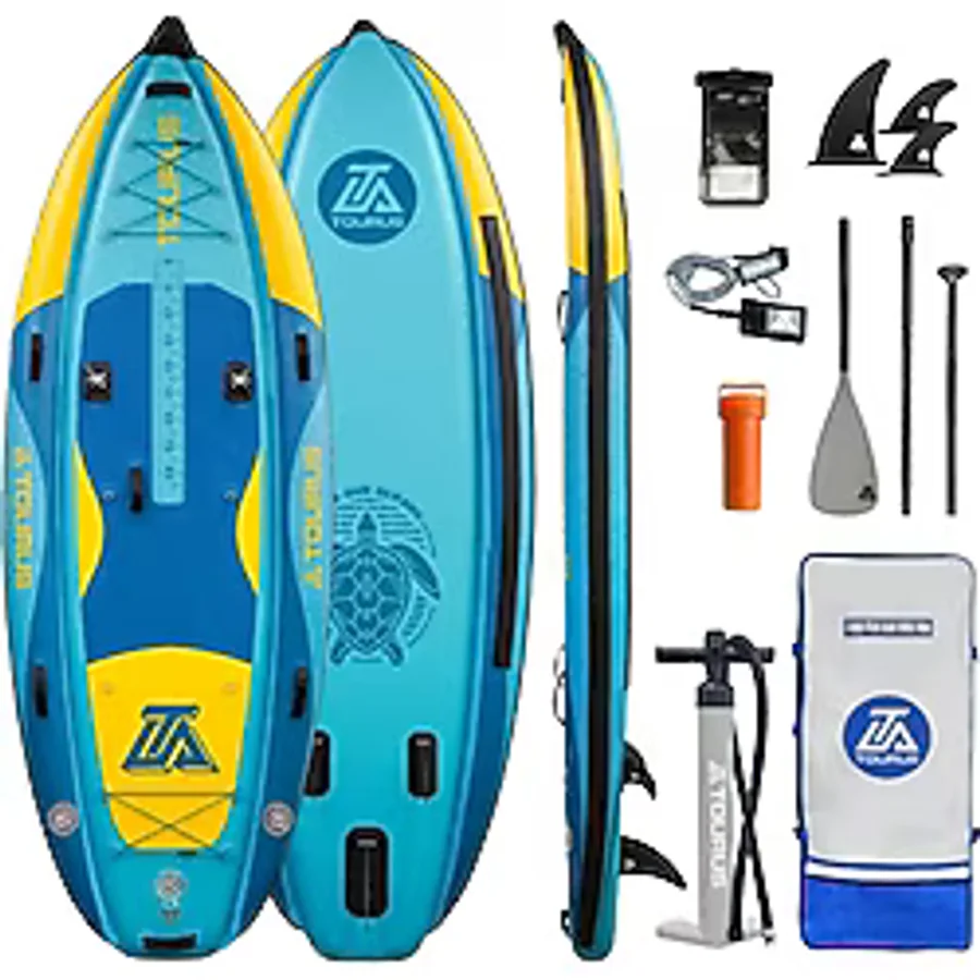 Tourus Ts-Db01 335X120x15 Cm Şişme Fishing Sup Board - 350 Kg Taşıma Kapasiteli Profesyonel Balıkçı Paddle Board Seti