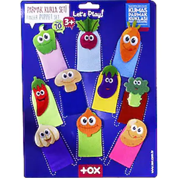 Tox Sebzeler 10 Parça Parmak Kukla