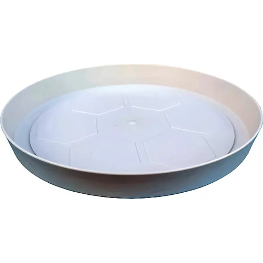 ToXA Saksı Tabağı 16,5cm Yalı Vaha No4 Tabak Kirli Beyaz Serinova Saksısı Altlığı 4 Numara Plastik