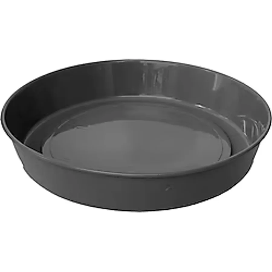 ToXA Saksı Tabağı 19cm Klasik Tabak No8 Tabak Gri Serinova Parlak Plastik Altlık