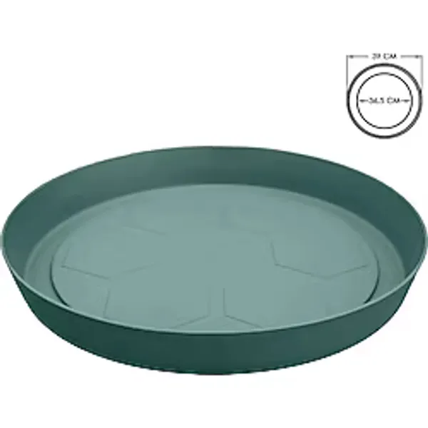 ToXA Yalı Saksı Tabağı No8 Yeşil 39CM Serinova Toxa Saksısı Altlığı 8 Numara Plastik Tabak Altlık
