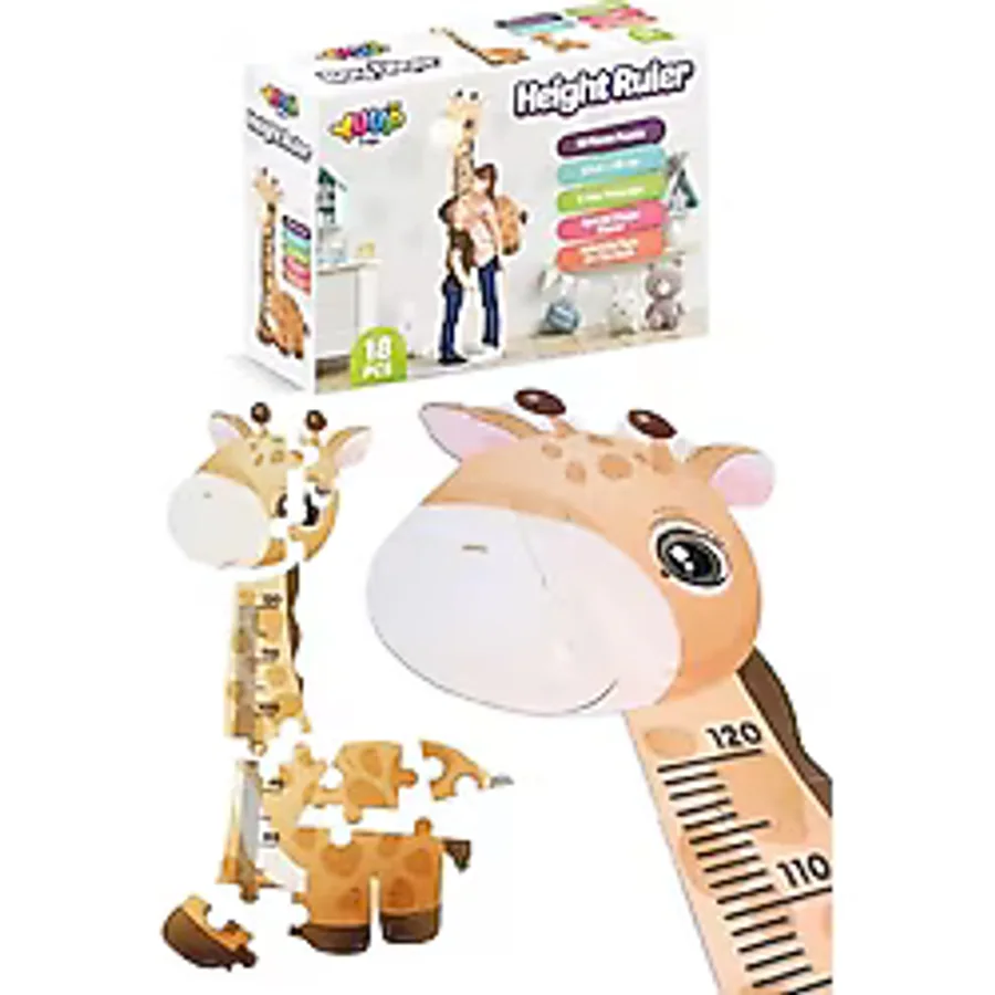Toyaş Zürafa Çocuk Odası Boy Ölçer Eva Puzzle 57x95 cm Duvar Aksesuarı