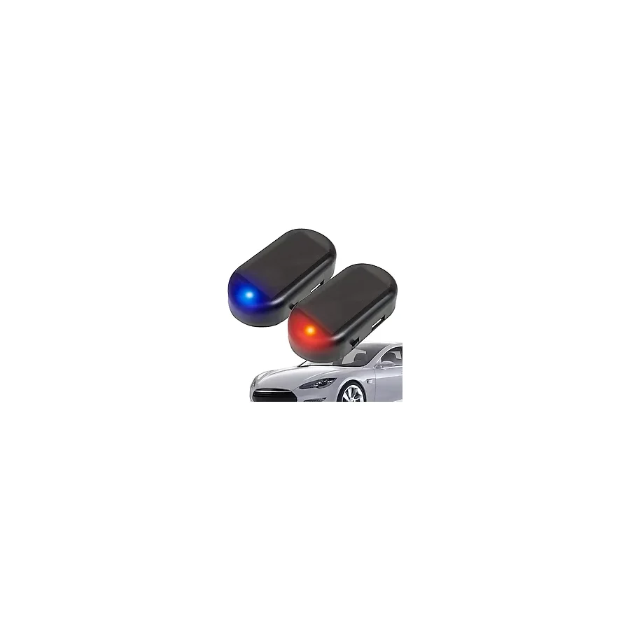 Toyfest Güneş Enerji Şarjlı Oto Hırsız Caydrıcı Işıklı Mini Fake Alarm