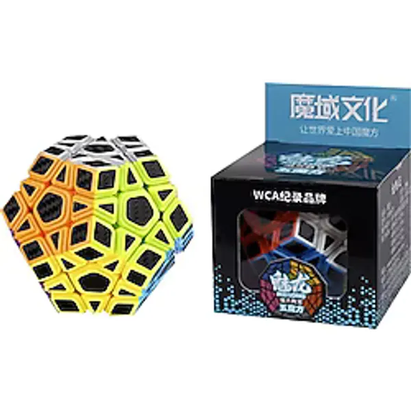 Toyfest Moyu Fiber Karbon Megaminx Küp Hızlı Rübik Zeka Sabır Küpü