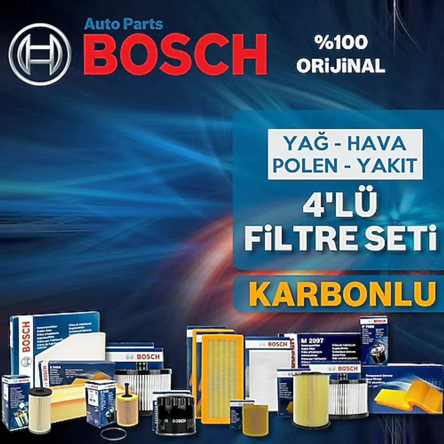 Toyota Corolla 1.4 D4D Bosch Filtre Bakım Seti 2007-2018 (495301100)