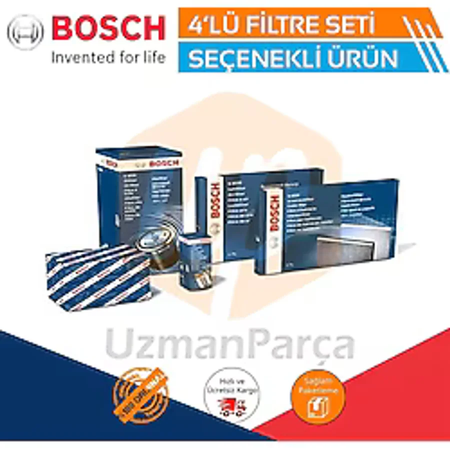 Toyota Corolla 1.4 D4D Dizel Bosch Filtre Bakım Set 2010-2018