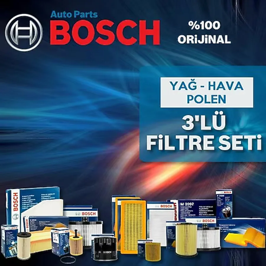 Toyota Corolla 1.6 Bosch Filtre Bakım Seti 2003-2007