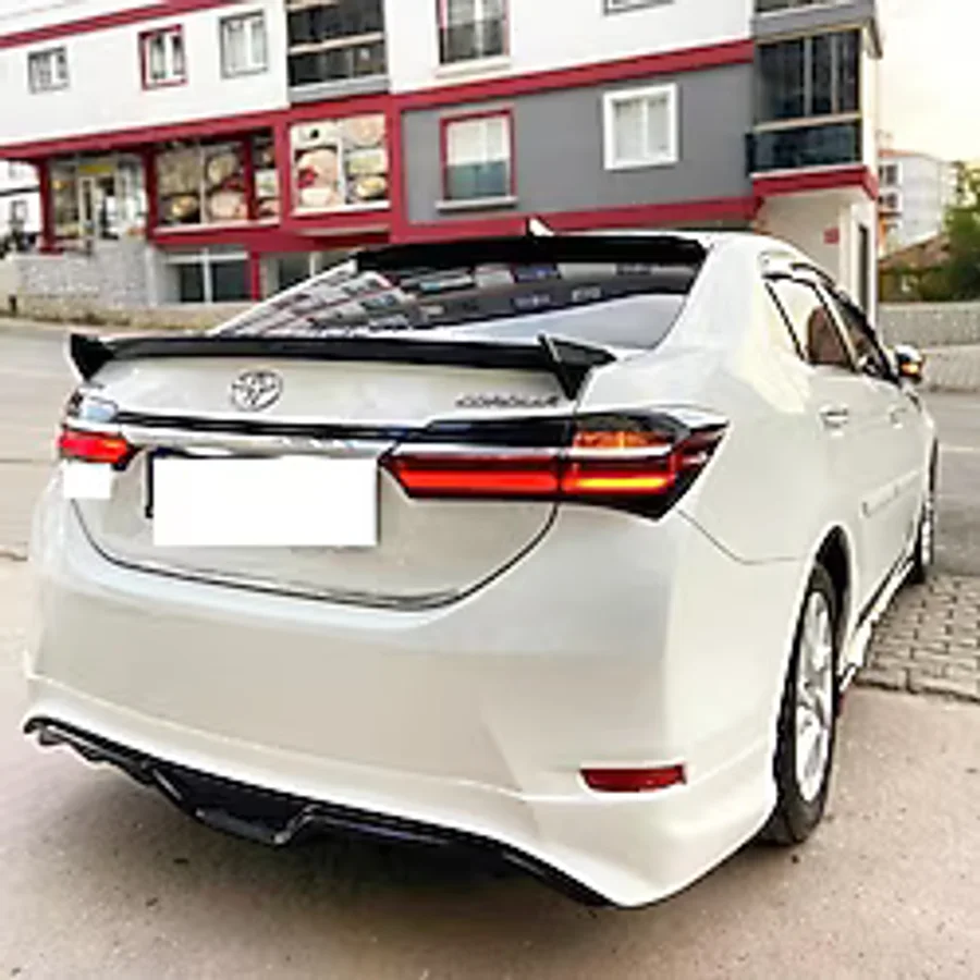 Toyota Corolla Uyumlu (2013-2018) Arka Tampon Eki