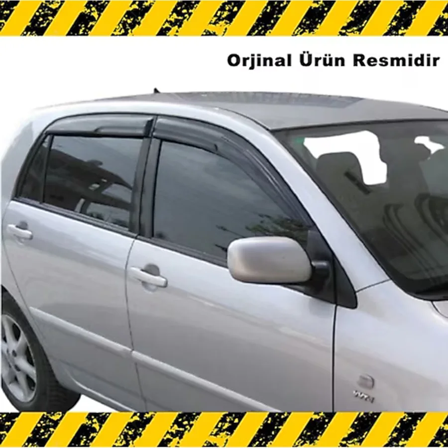 Toyota Corolla Uyumlu Mügen Cam Rüzgarlığı Hb 2001-2007 Arası 4 Lü