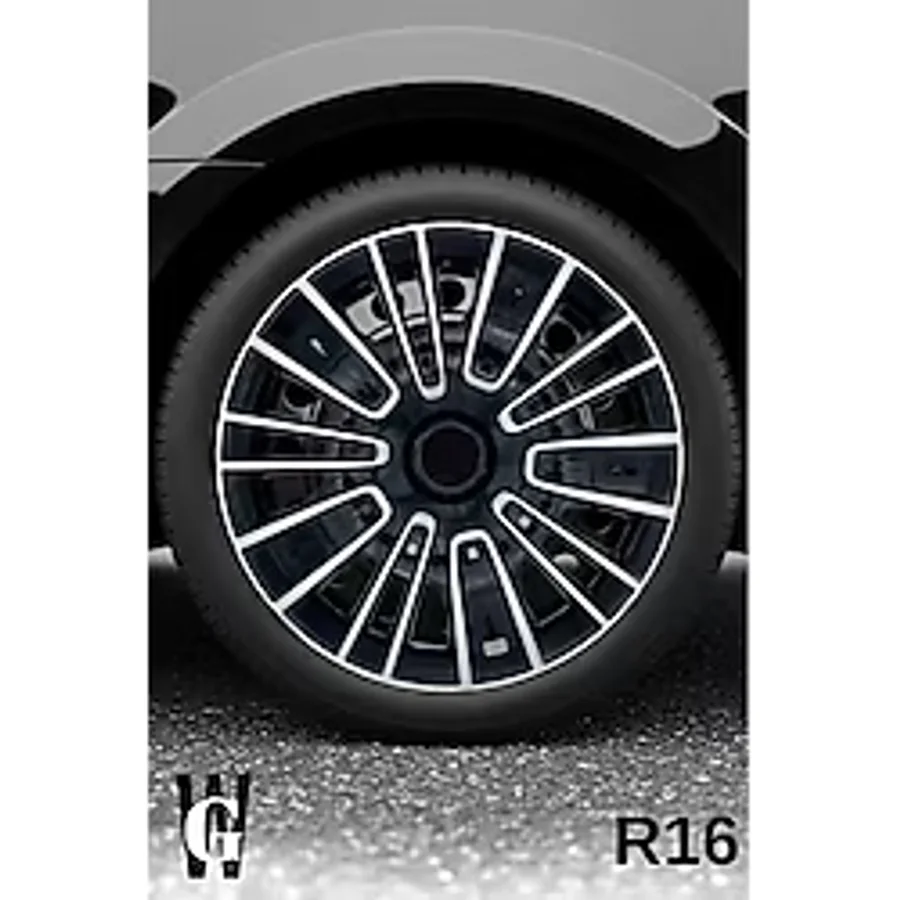Toyota Proace 16 İnç Jant Kapağı 4 Adet Siyah Gri C117
