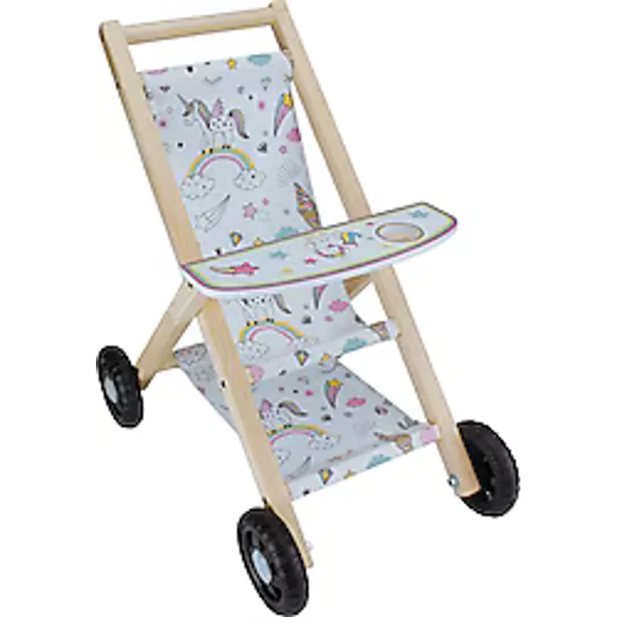 Toysilla Ahşap Oyuncak Bebek Arabası T3102