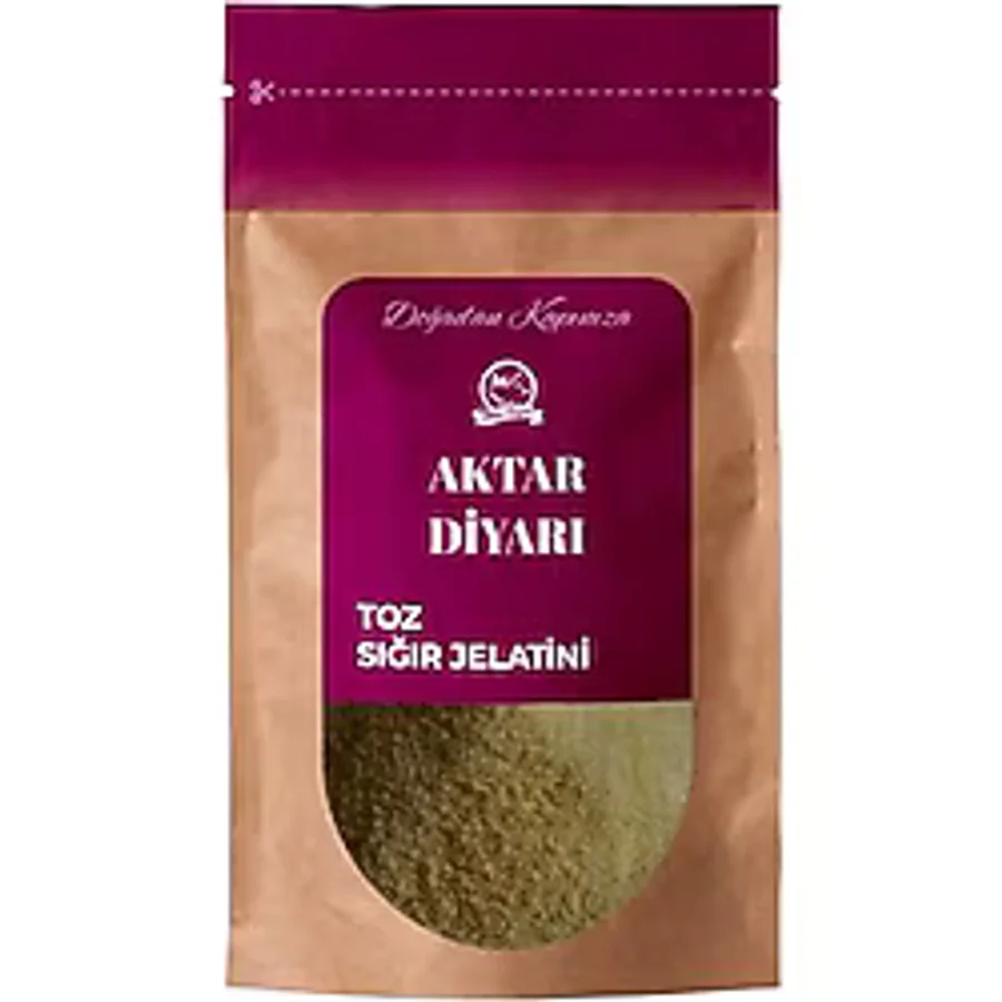 Toz Sığır Jelatin 100 Saf Sığır Domuz İçermez 250 GR