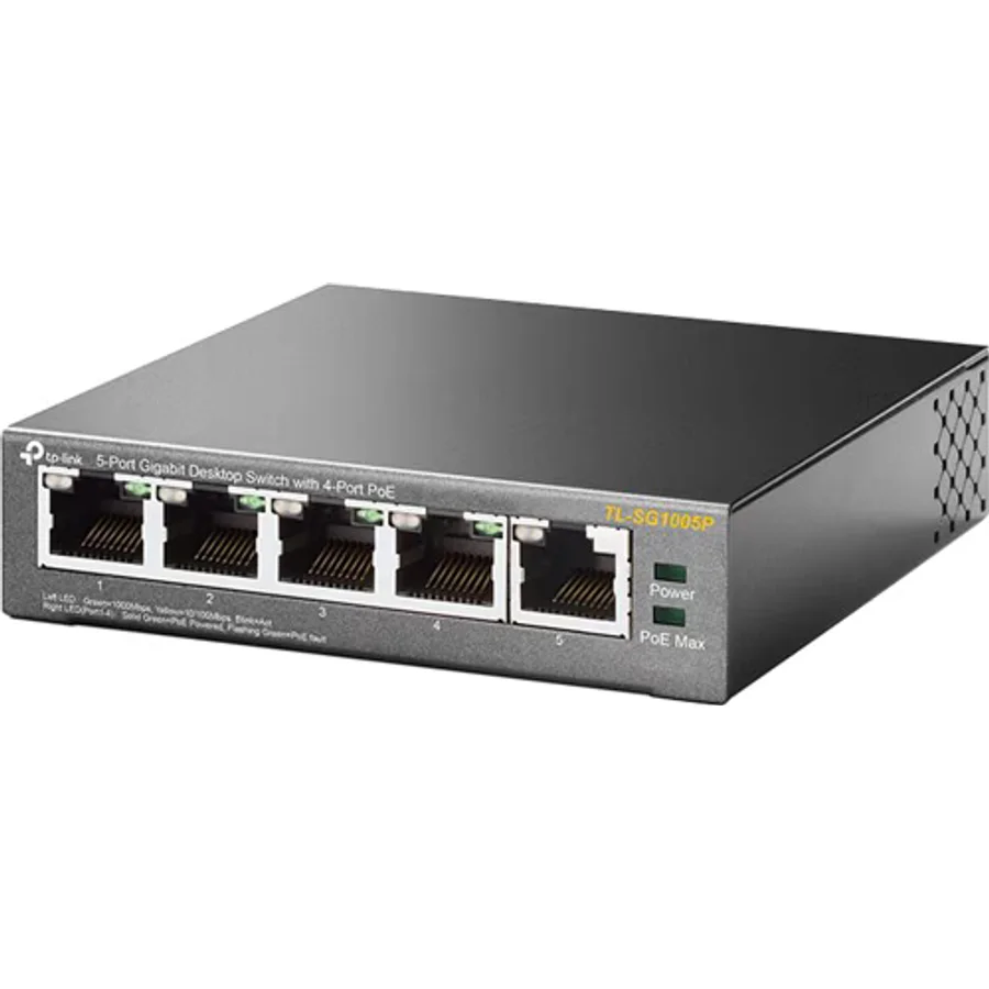 TP-Link TL-SG1005P 5 Port 10/100/1000 Mbps Gigabit Switch