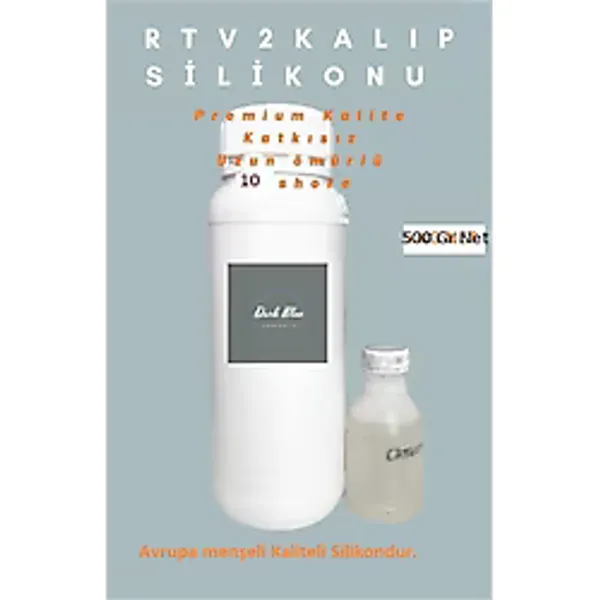 Tpol Tech Rtv2 Kalıp Silikonu 10 Shore Yumuşak 500 gr 1.sınıf Üst Kalite Katkısız
