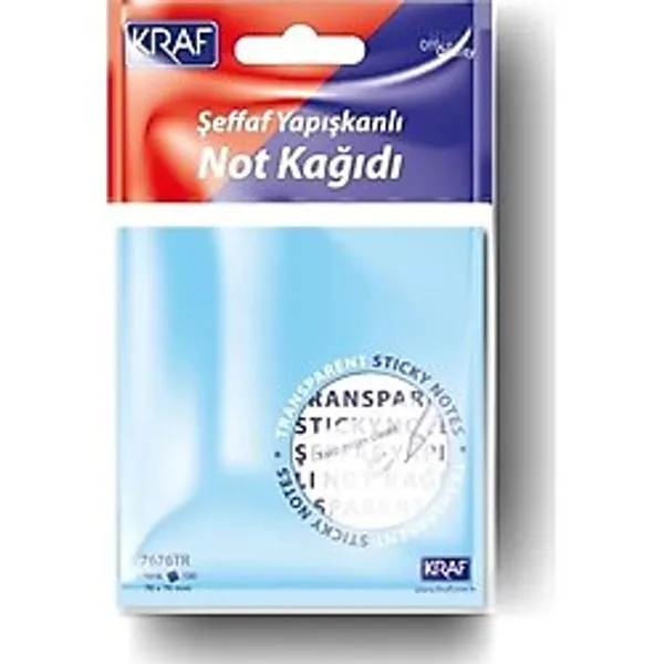 Tr 76X76 Yapışkanlı Not Kağıdı 50YP Şeffaf Karışık 7676TR - Genel
