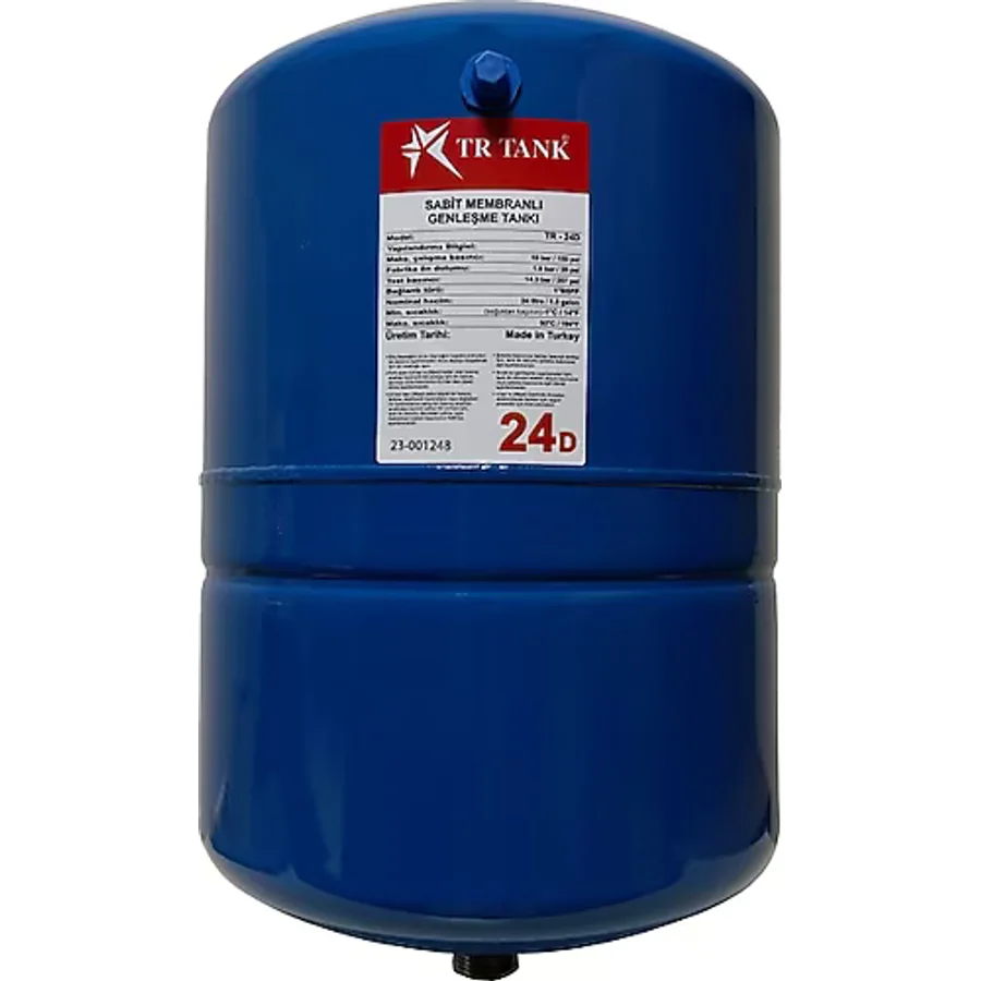 Tr Tank TR24D 24 Litre 10 Bar Dik Silindirik Sabit Membranlı Genleşme Tankı