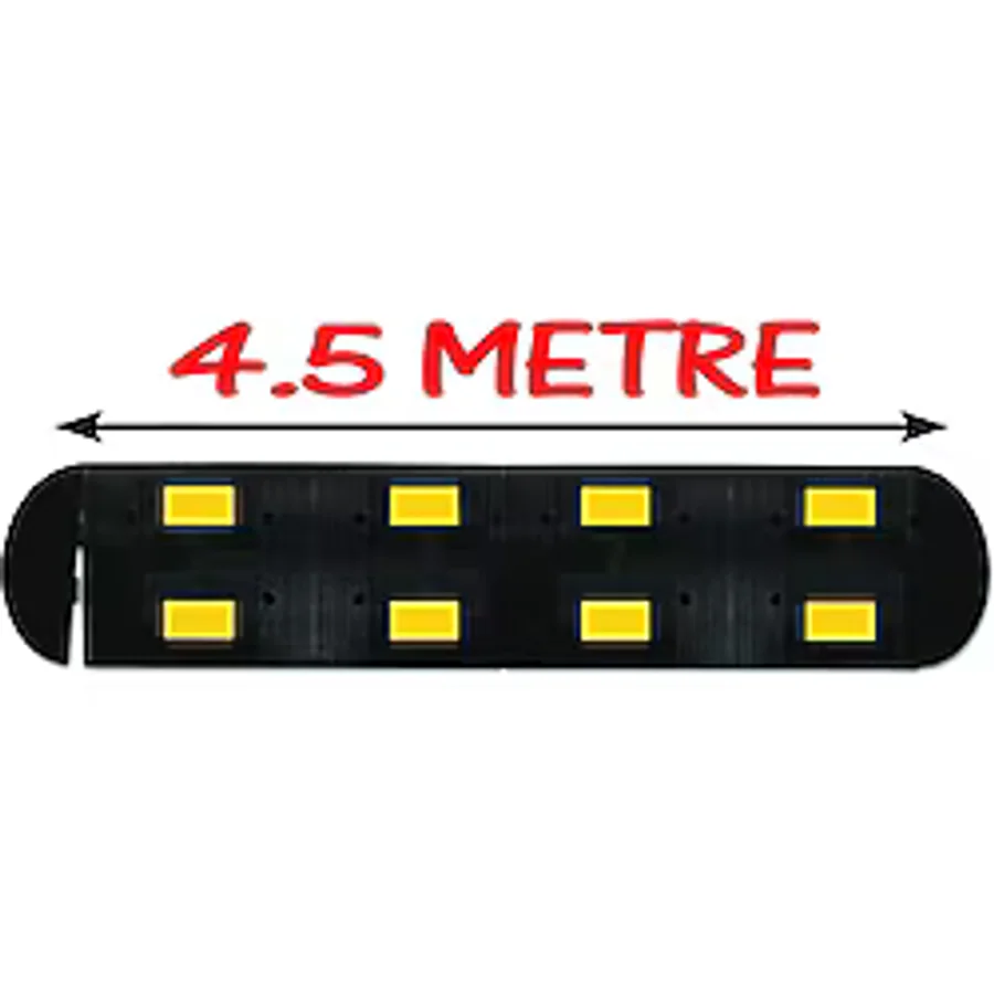 Trafik Kasis Kauçuk Yol Kasisi Hız Kesici Kauçuk Şaseli Kasis 4.5 Metre (50X40 Cm)