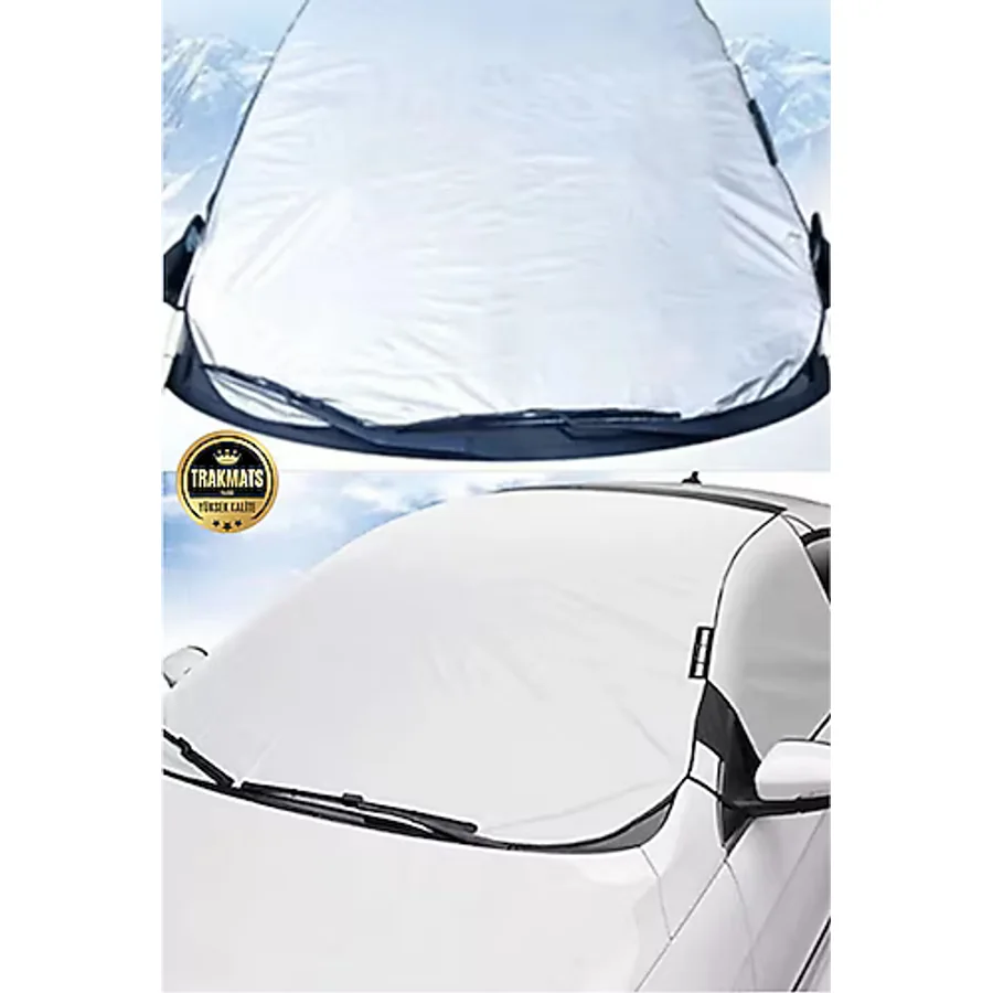 TRAKMATS %100 YÜKSEK KALİTE Toyota Corolla 2019-2020-..2023-2024-2025 Buzlanma Önleyici Kar Örtüsü Ön/Yan Cam Branda Güneşlik