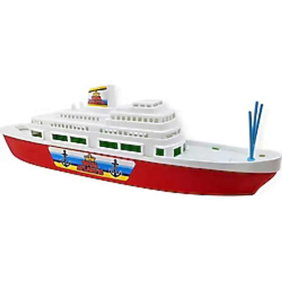 Transatlantik Yolcu Gemisi 45 Cm - Kırmızı