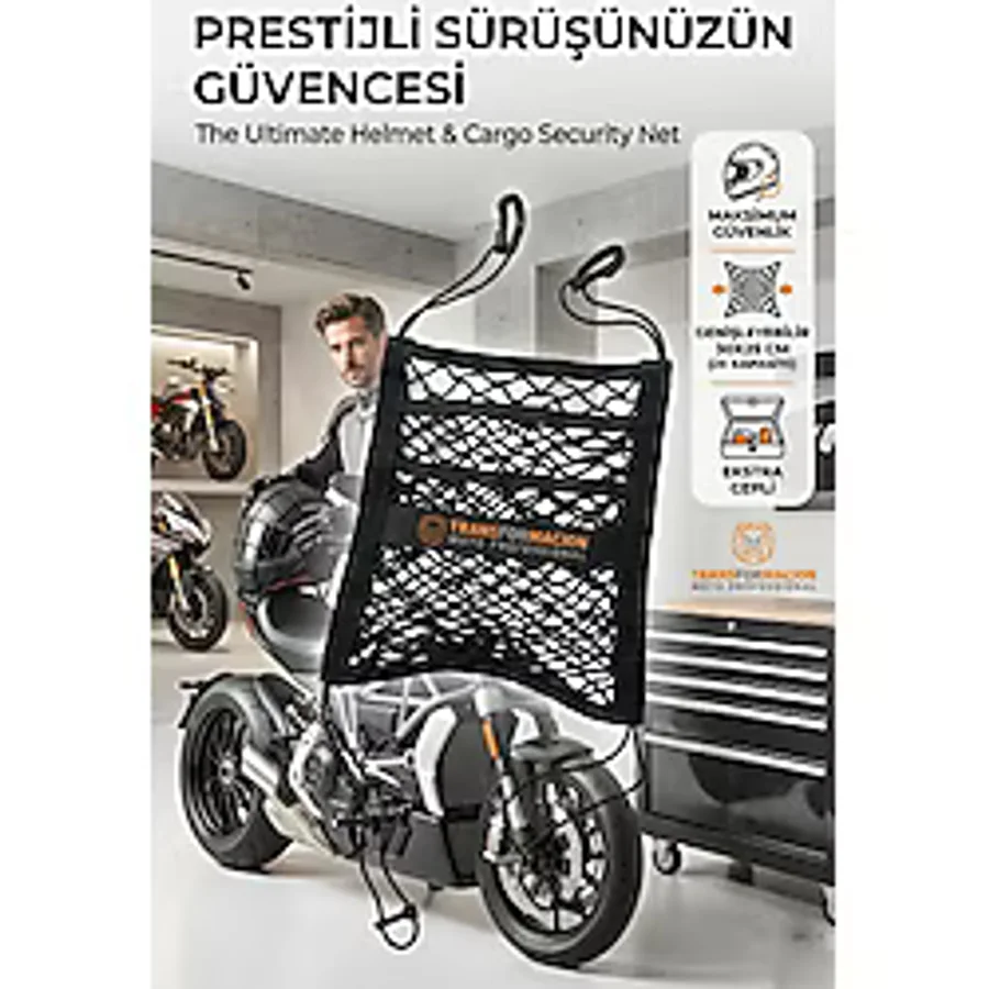 Transformacion Çift Cepli Ultra Esnek Profesyonel Kask ve Kargo Sabitleme Filesi 723015