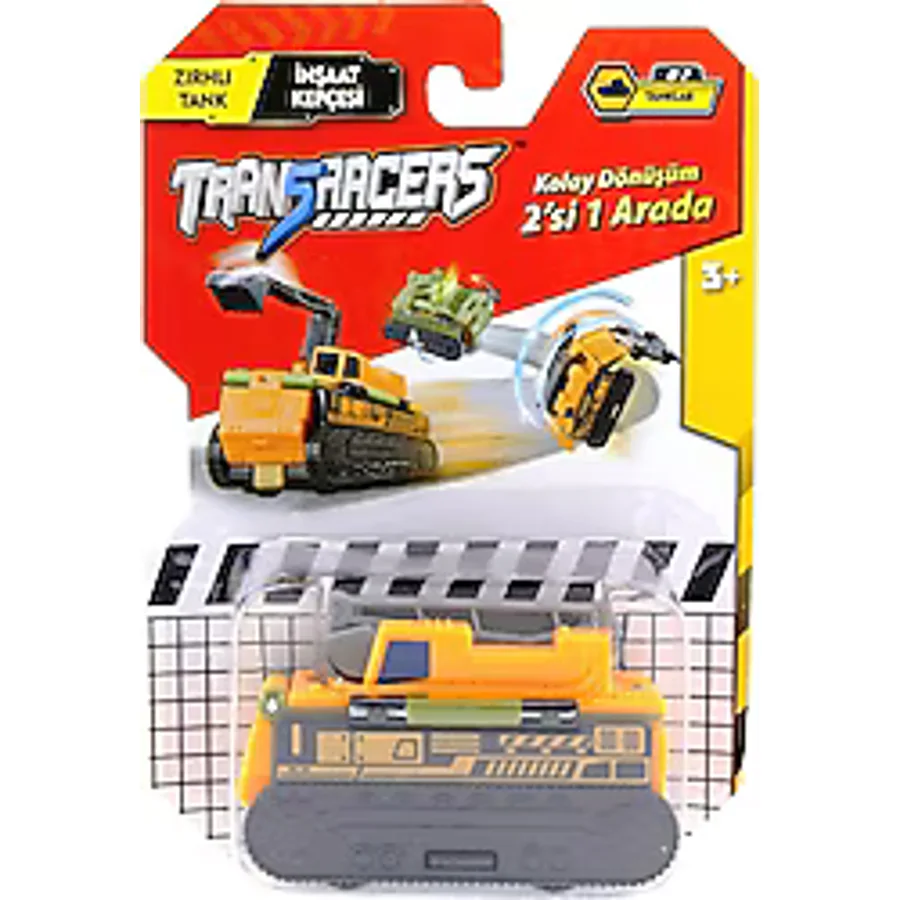 Transracers Dönüşen Araçlar Tanklar Zırhlı Tank-İnşaat Kepçesi