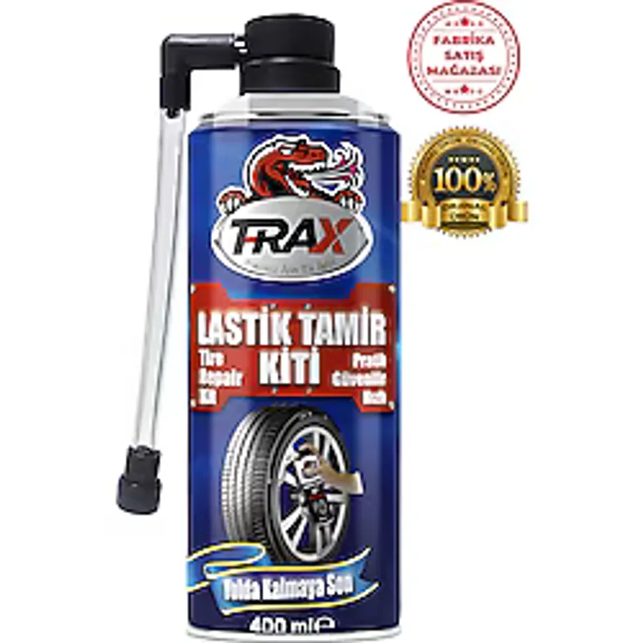 TRAX Lastik Tamir Kiti Lastik Tamir Spreyi 400 Ml Hızlı ve etkili lastik tamiri