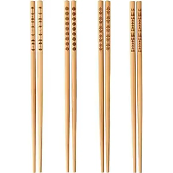 Trebent Yıkanabilir Bambu Chopstıck Japon Çin Yemek Çubuğu