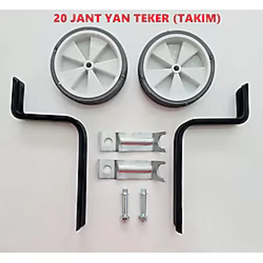 Trend Bisiklet 20 Jant Yan Denge Tekeri Siyah - Beyaz