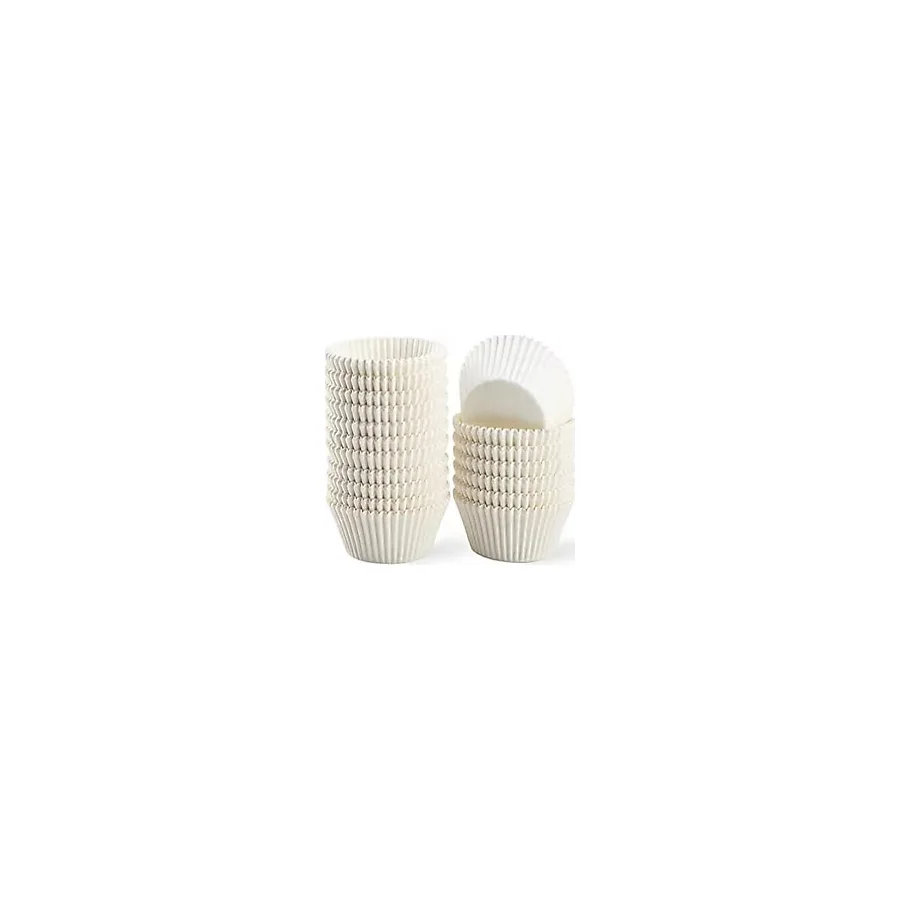 Trend Hediye Sepeti Takribi 100 Adet Büyük Boy Beyaz Muffin Kek Kalıbı 50x40 Mm , Cupcake Kağıdı , Brownie Kalıbı