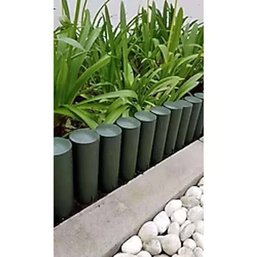 Trendbahce PLASTİK Çim Bordürü 2.3 METRE Çim Ayırıcı YEŞİL