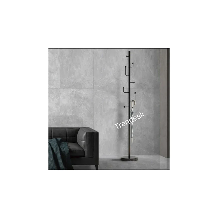 TRENDESK Modern Metal Siyah Ayaklı Askılık Elbise Askısı 165x30 Cm 6003