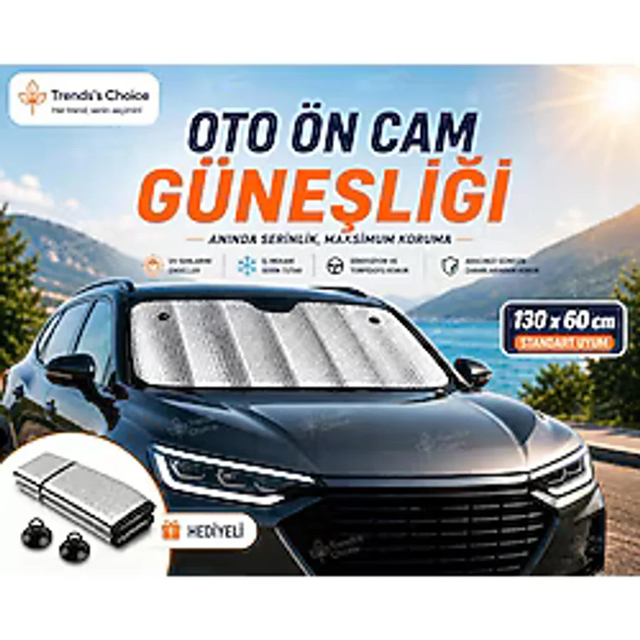 Trends's Choice Araba Ön Cam Güneşlik Araba Cam Güneşliği Otomobil Güneşlikleri Araç Gölgelik Oto Içi