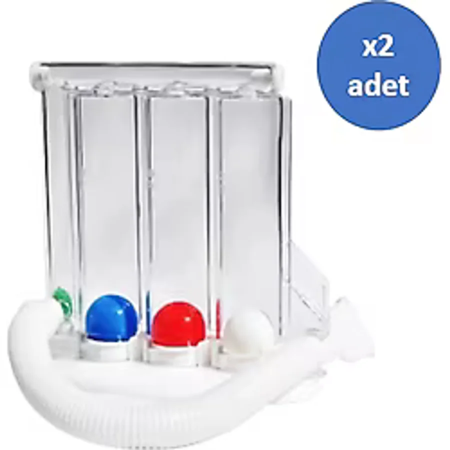 Triflo Solunum Egzersiz Cihazı Nefes Egzersiz Aleti 3 Top 2 Adet