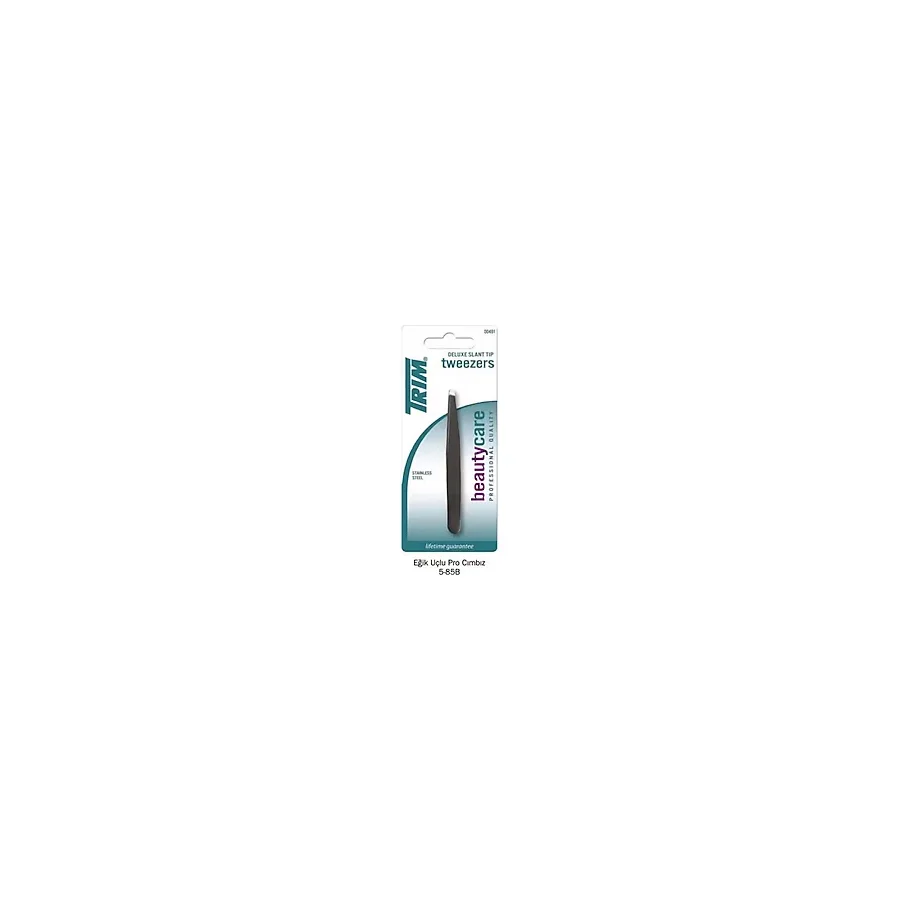 Trim Deluxe Eğik Uçlu Pro Siyah Cımbız 00491