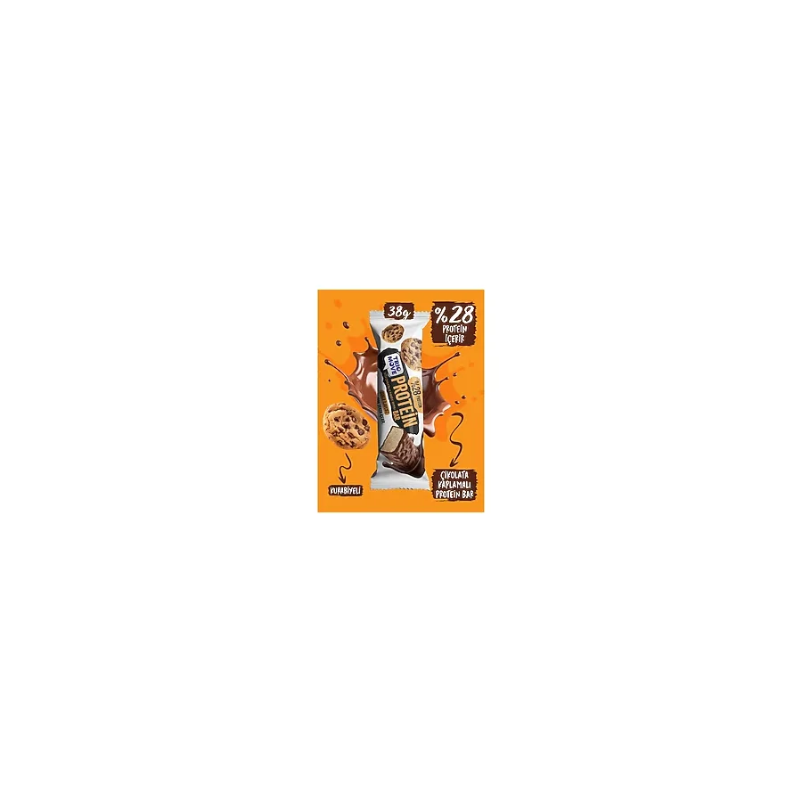 Trio Move Çikolata Kaplamalı 38 Gram Protein Bar - Kurabiyeli ve Sütlü Çikolatalı, %28 Protein, 38 G x 9 Adet