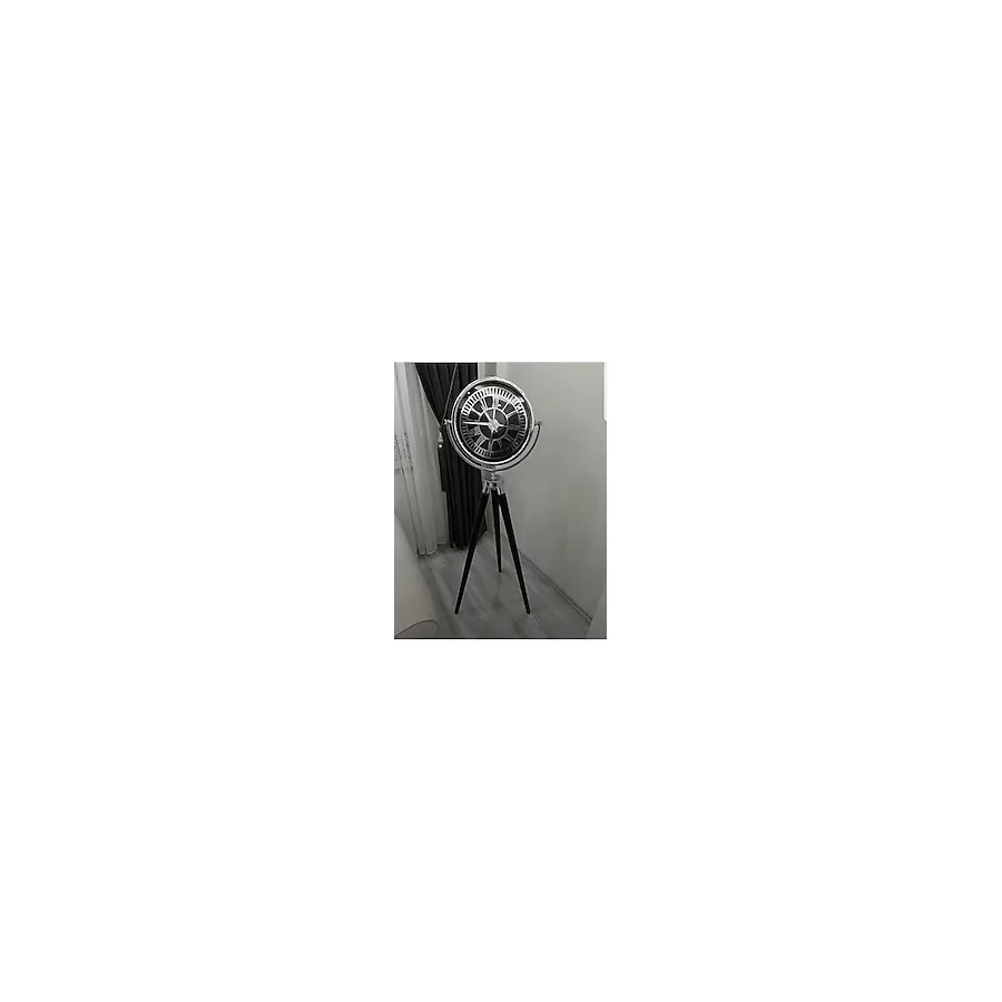 Tripod Ayaklı Gümüş Dekoratif Saat 170cm