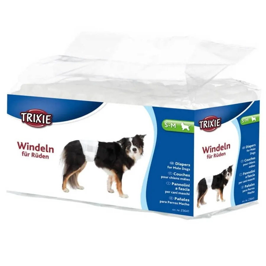 Trixie Erkek Köpek Çiş Külodu Ve Pedi S-M 30-46Cm 12Adet