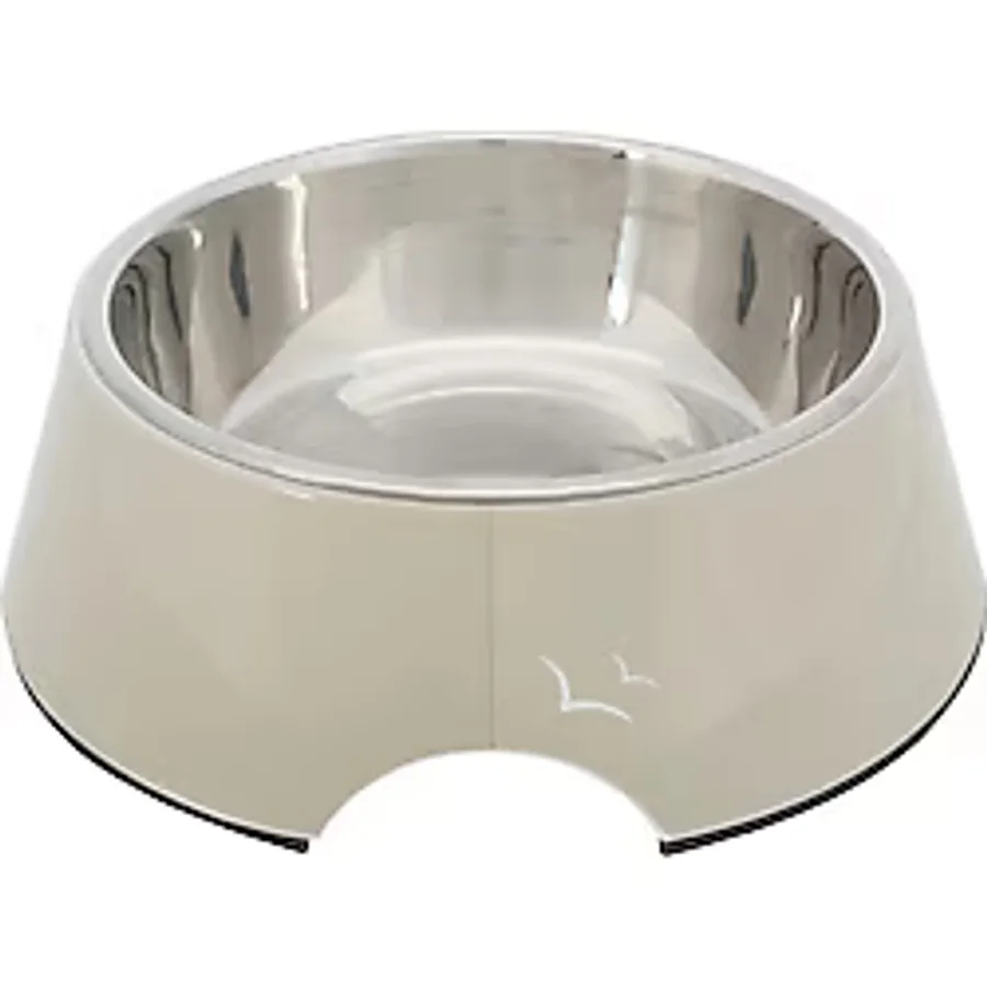 Trixie Köpek Mama ve Su Kabı, Melamin/Paslanmaz Çelik, 0.8lt/Ø22cm, Kum Beji