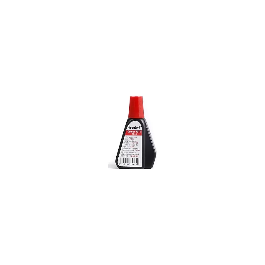 Trodat İstampa Mürekkebi 28 Ml Kırmızı (10 Lu Paket) - YOk
