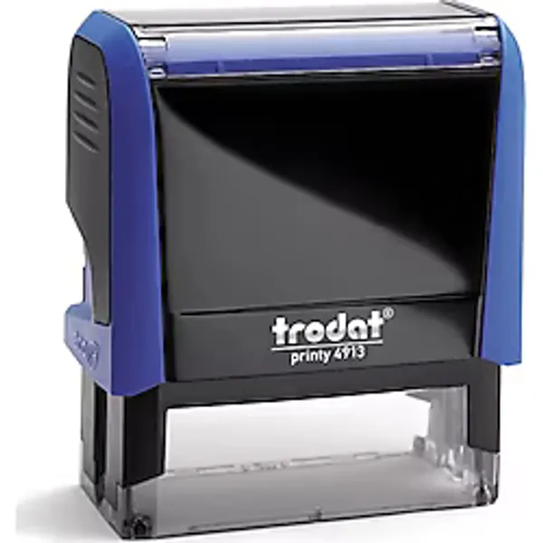 Trodat Kase 4913 58X22 Pastel Mavı Govde Mavı Kece