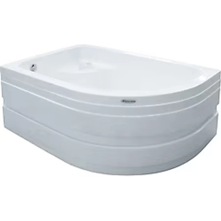 Tropic Oturmalı Yarı Oval Mini Küvet 110x80, H43 (Gövde + Metal Ayak + Ön Panel)