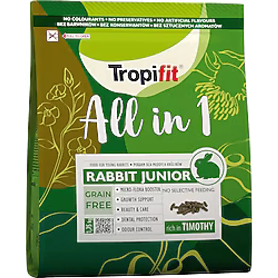 Tropifit All in 1 Tahılsız 1.75 kg Yavru Tavşan Yemi