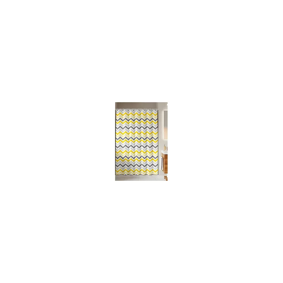 Tropik Home -Corner Play Gri- Çift Kanatlı Banyo Duş Perdesi (2x110x200)