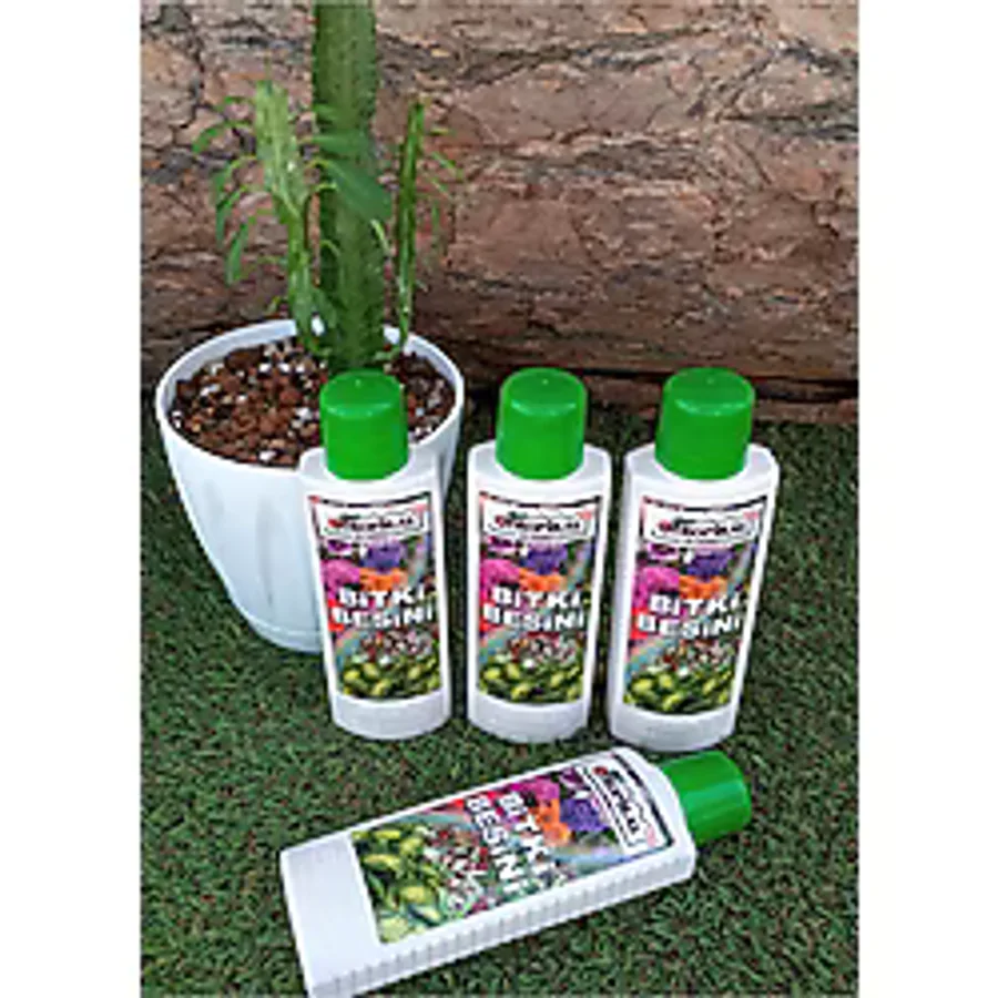 TROPİKAL Bitki Besini 4 Adet 225 Ml, Bütün Çiçekler İçin Vitamin, Her Çiçeğe Uygun Besin, Çiçek Coşturan