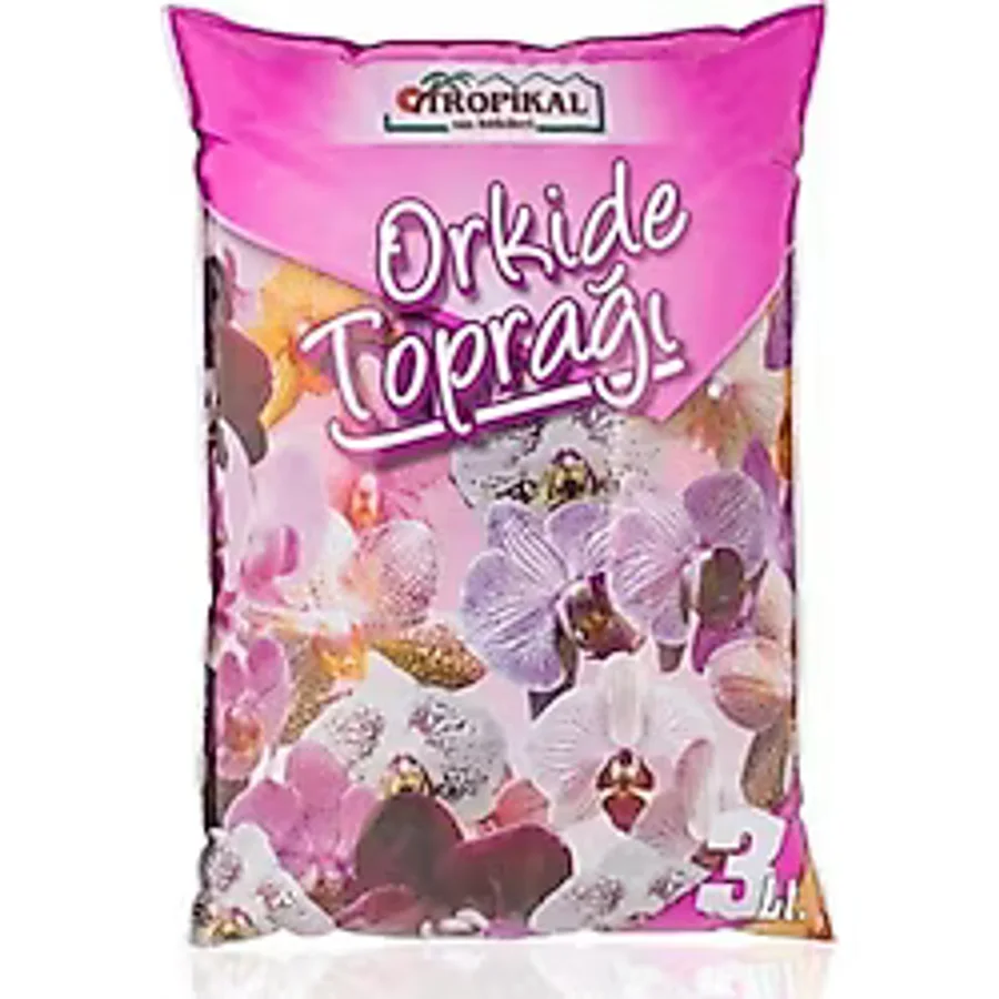 Tropikal Orkide Toprağı ( 3 Litre ), Vitaminli Orkide Toprağı, Orkide Çiçeklendirme Toprağı Orkide-Toprak