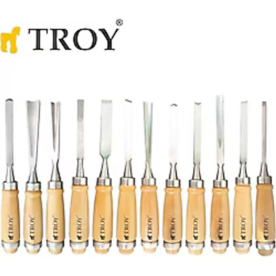Troy 25004 12 Parça Ahşap Oyma Seti