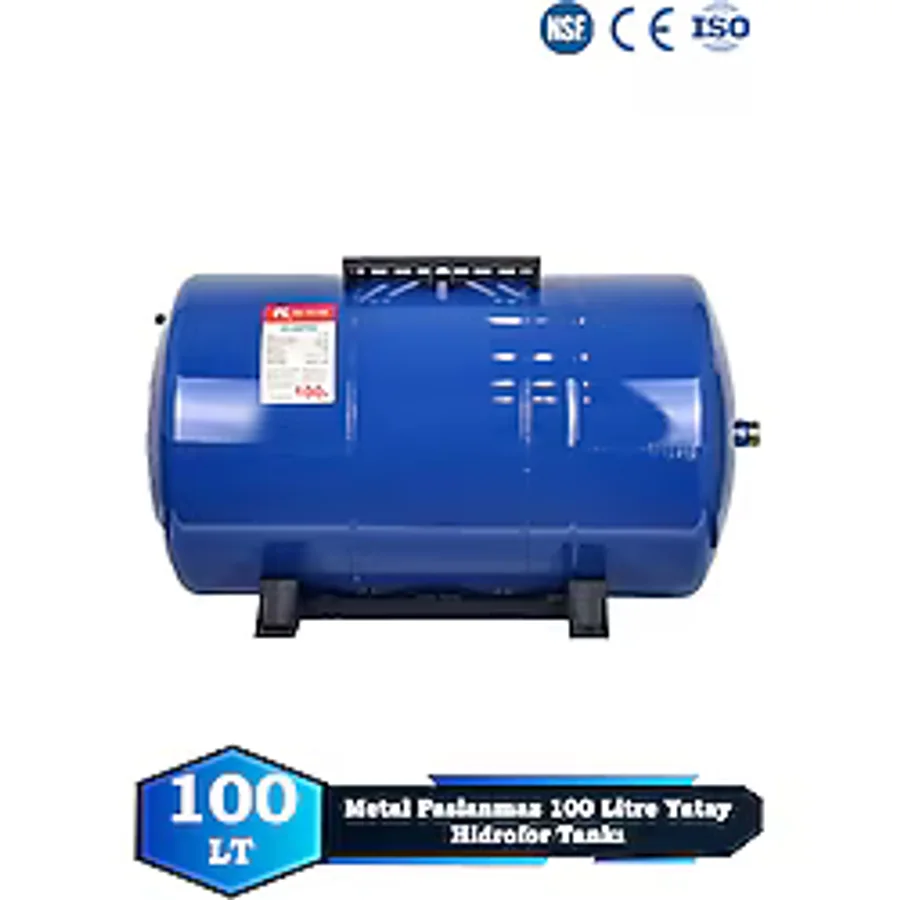Trtank Profesyonel 100 Litre Yatay Ayaklı Nsf Membranlı Hidrofor Genleşme Tankı