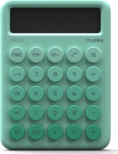 Truebo Circle Yeşil 12 Haneli Hesap Makinesi
