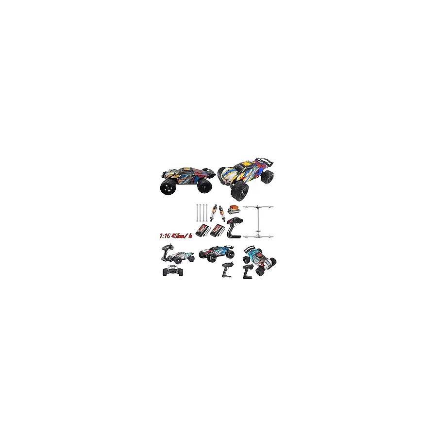 Trust Store Elektrikli RC 1:16 Ölçek Servo Motor Süspansiyonlu Arazi Aracı Spor Araç 45 Km Hız RC Araç - Renkli