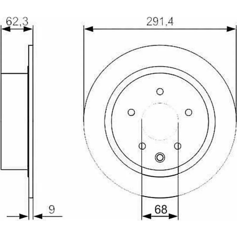 TRW DF7369 Fren Diski Arka Juke 10- Qashqai 07- Pulsar 14- Düz 292Mm